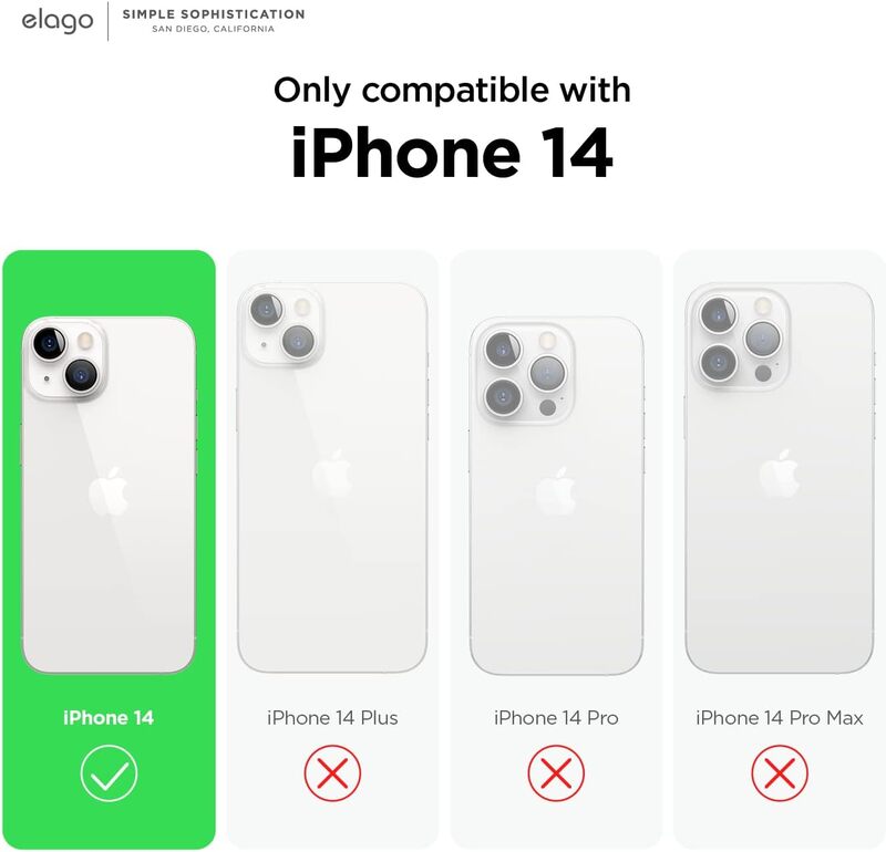 Elago Silicone for iPhone 14 Case Cover - White